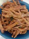 Ceker ayam masak kecap (mi ayam)