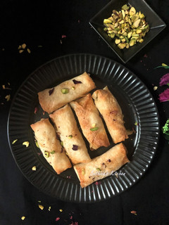 A picture of Baked Sweet Spring Rolls.