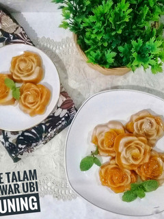Foto resep Kue Talam Mawar Ubi Kuning