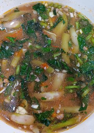 Hình của món Canh bồng khoai nấu tôm, thịt.