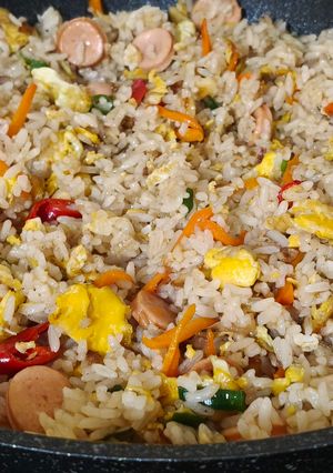 Foto resep Nasi Goreng Sosis Wortel