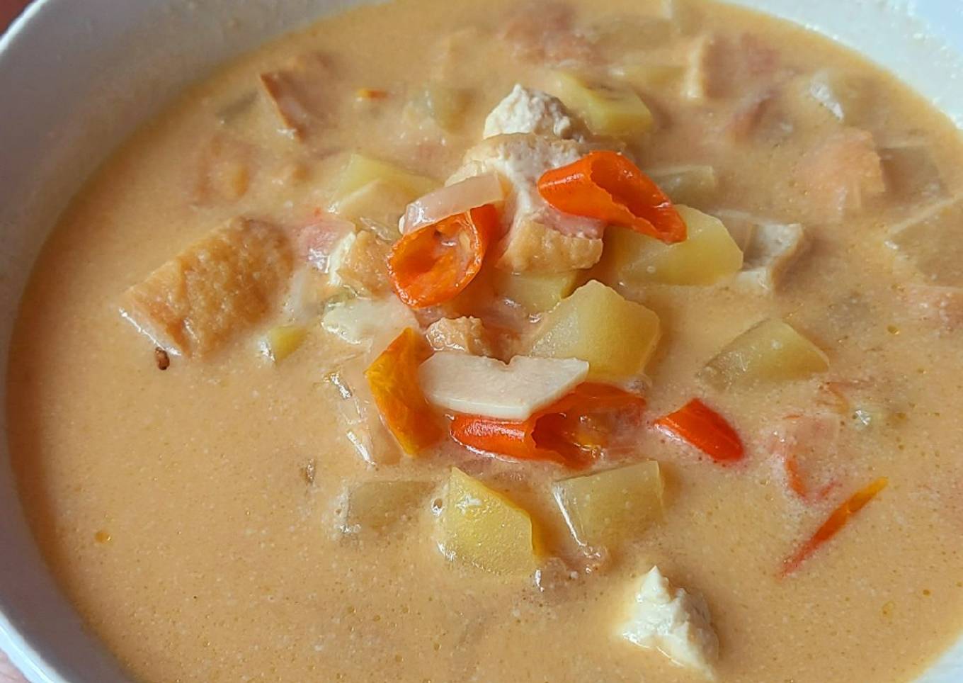 Kentang Tahu Pedas Manis