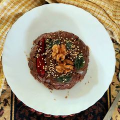 A picture of Walnut Toasted Ragi Upma.
