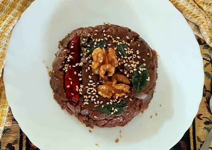 Simple Way to Prepare Favorite Walnut Toasted Ragi Upma