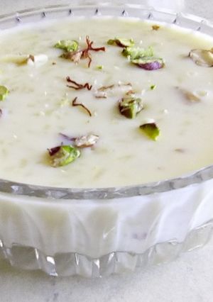 A picture of Rice kheer.