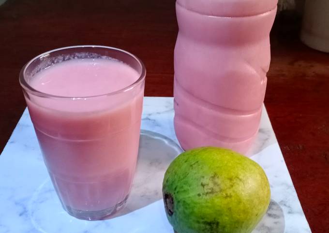 Resep Juice Jambu Biji Merah Guava Milkshake Oleh Amanda Prasetyo