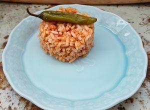 Una foto de Arroz rojo