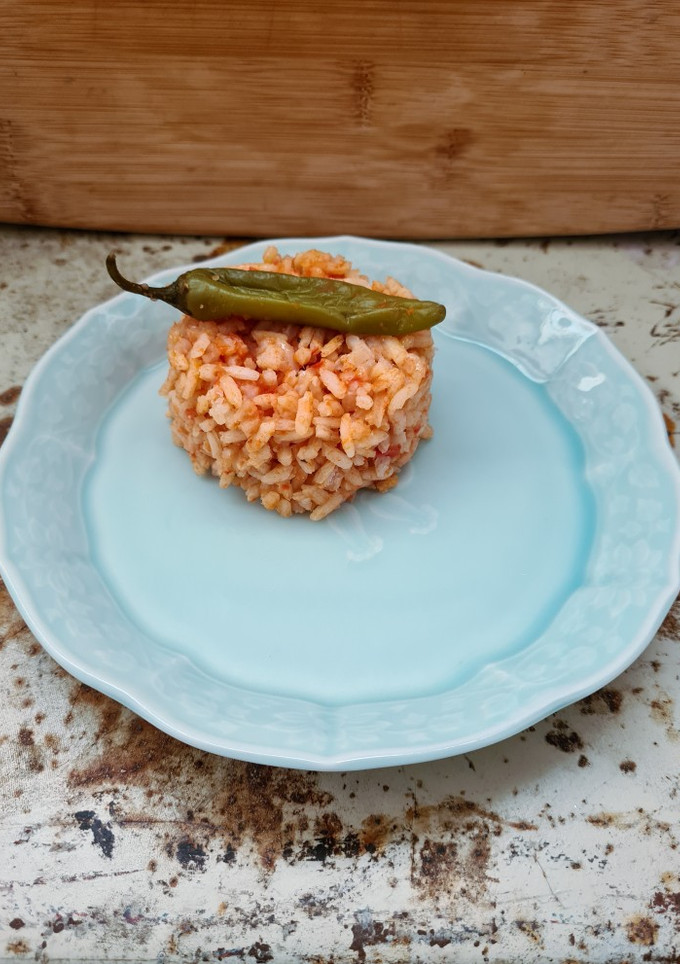 Una foto de Arroz rojo