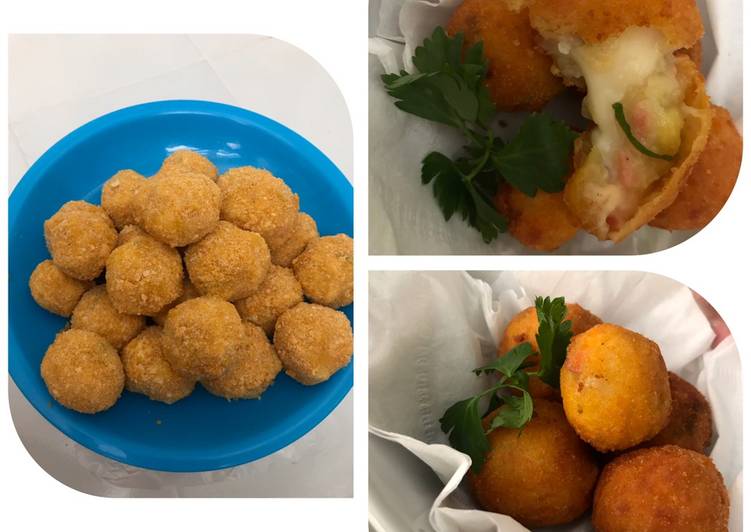 Bagaimana Membuat Potato cheese ball, Lezat Sekali