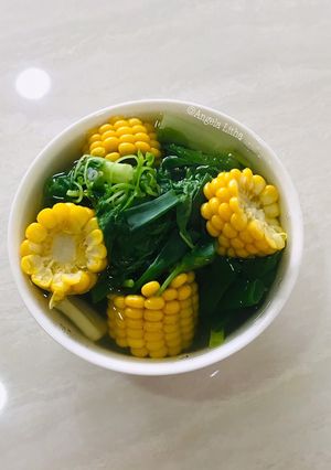 Foto resep Sayur bening jagung dan bayam