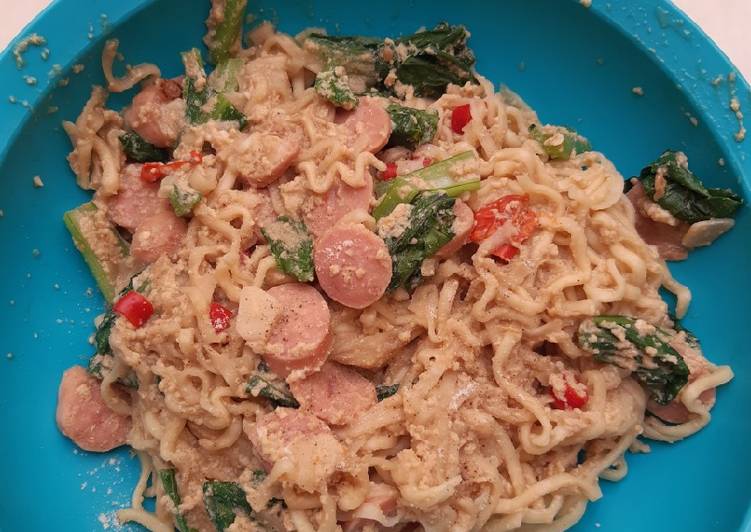 Mie nyemek simple ala anak kos