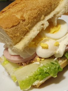 Una foto de Bocadillo vegetal