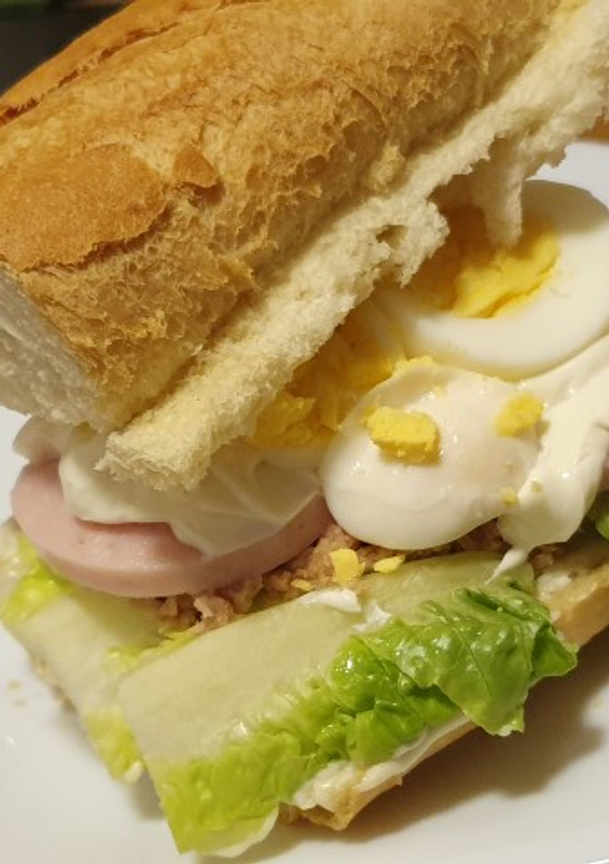 Una foto de Bocadillo vegetal