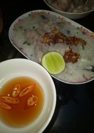 Hình của món Cháo thịt.