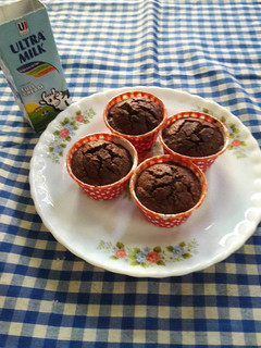 Foto resep Chocolate Custard Muffin