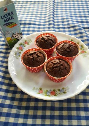 Foto resep Chocolate Custard Muffin