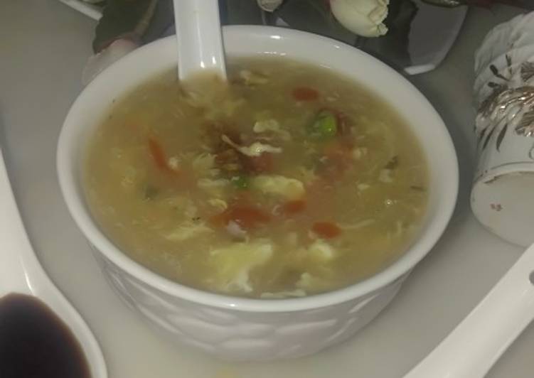 Vegetable corn soup