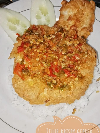 Cara Mudah Menyiapkan Resep Telor ceplok kriuk sambal bawang yang Lezat Sekali Anti Ribet, Bikin Ngiler