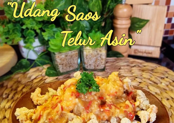 Udang saos telur asin