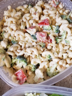 A picture of Creamy Italian Macaroni Salad.