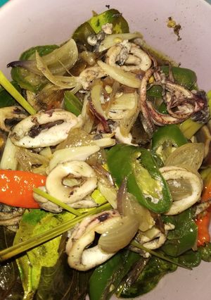Foto resep Cumi basah tinta hitam