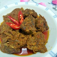 A picture of Beef Rendang.