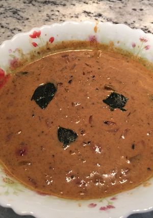 A picture of Traditional Mango Curry in Coconut Milk.