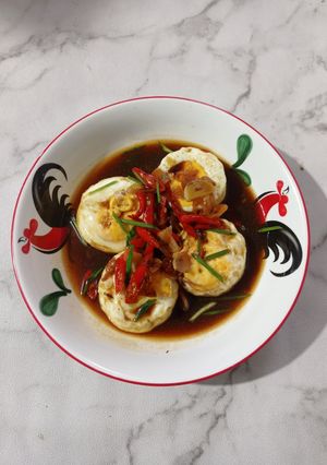 Foto resep Telur Ceplok Saus Kecap Pedas