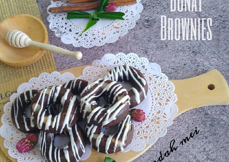 Langkah Mudah untuk Menyiapkan Donat Brownies / Brownies Donat yang Enak