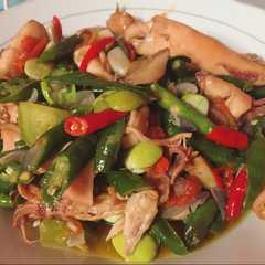 รูปของ Cumi asin cabe ijo (oseng cumi)