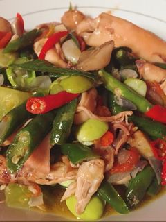 Foto resep Cumi asin cabe ijo (oseng cumi)