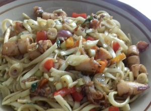 Foto resep Mie urai cumi sambel matah