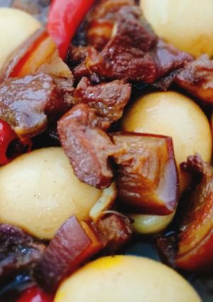 Foto resep Babi kecap Dan telor
