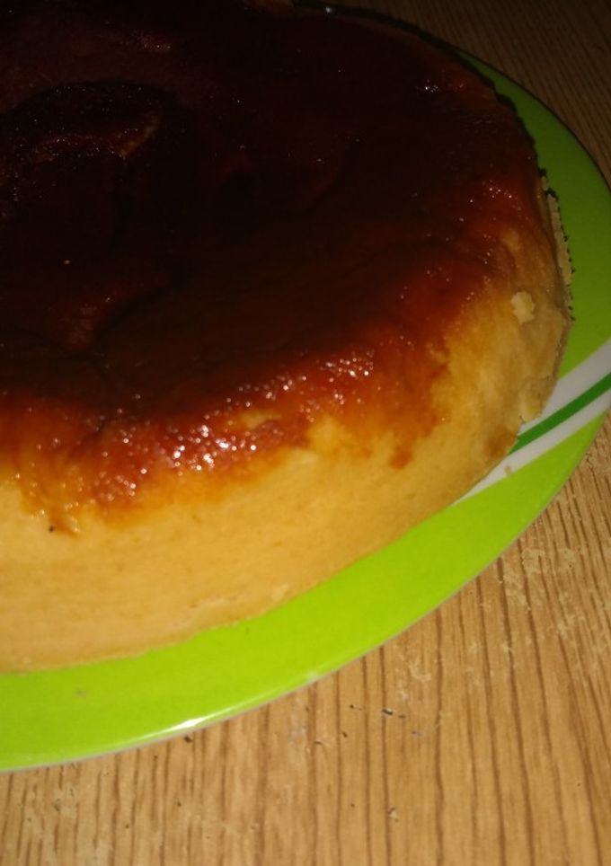 Una foto de Flan de pan