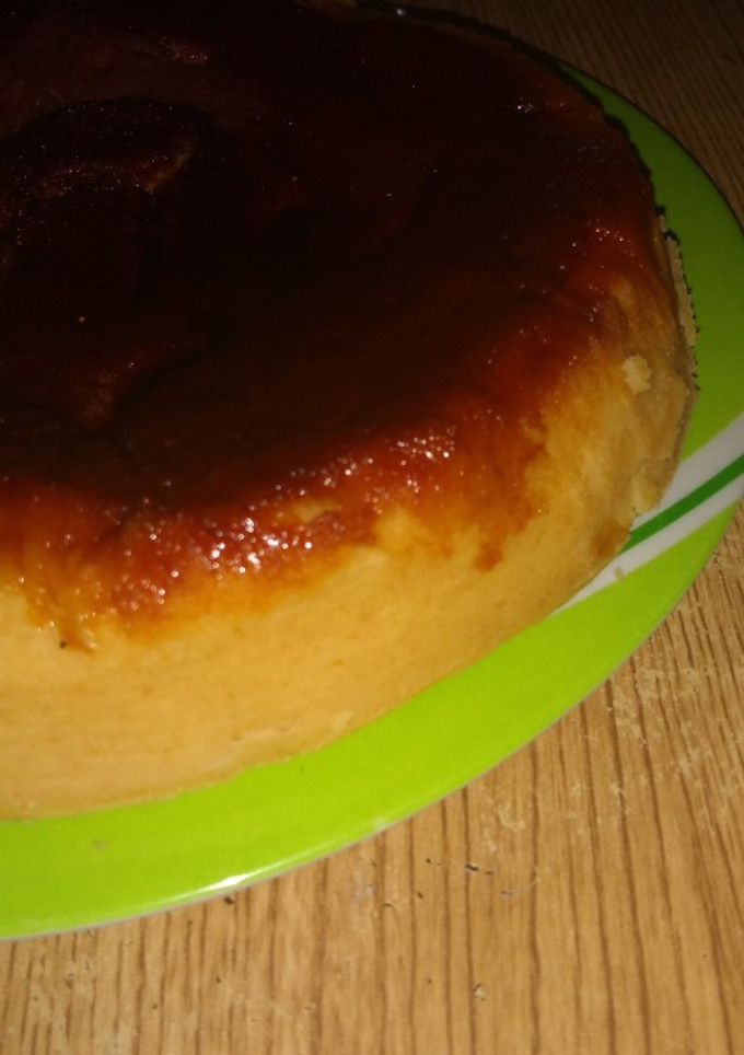 Una foto de Flan de pan