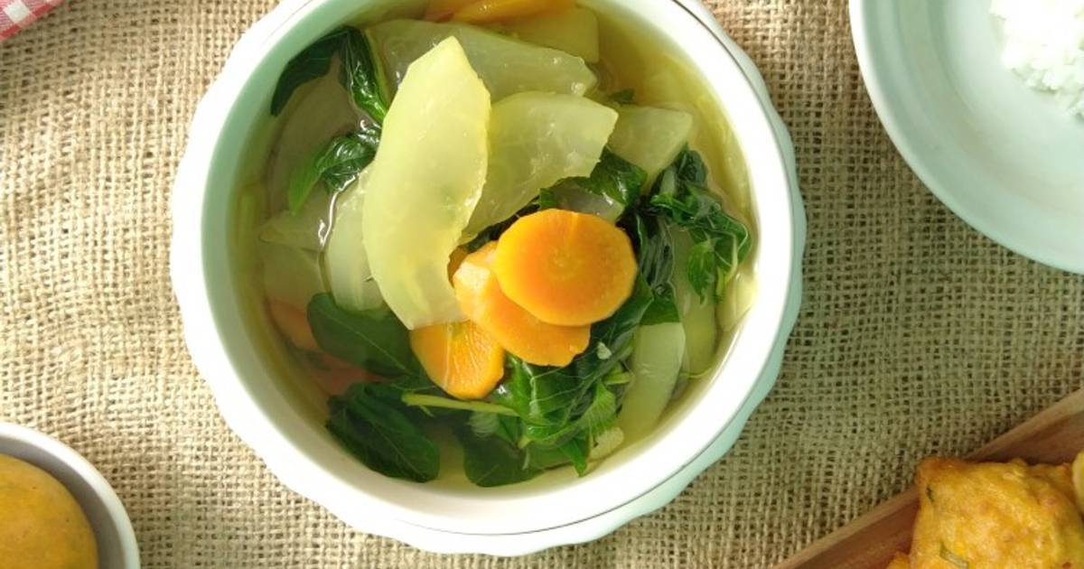 Resep Sayur Bening Bapatel Bayam Pepaya Mentah Dan Wortel Oleh Lisa