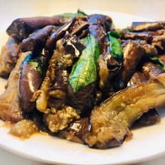 A picture of Basil Eggplant Stew 九层塔烧茄子.