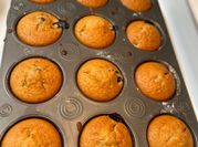 A picture of blueberry yogurt muffin