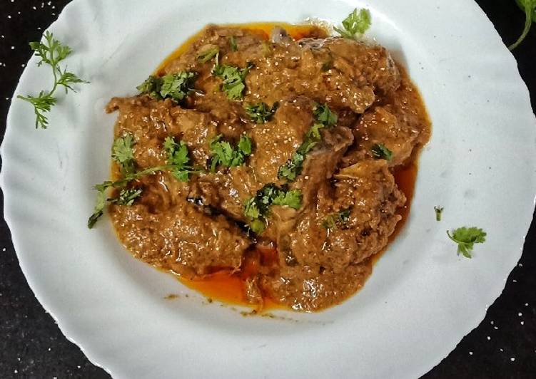 Recipe of Super Quick Homemade Posto Murgh