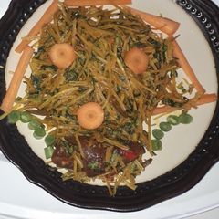 Home made Abacha with ugba A picture of Home made Abacha with ugba.