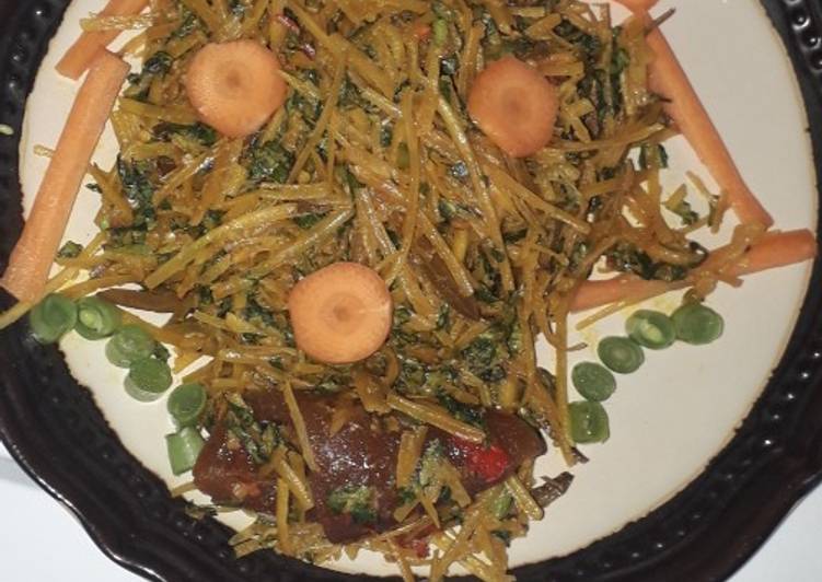 Simple Way to Prepare Any-night-of-the-week Home made Abacha with ugba