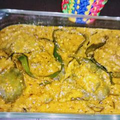 A picture of Roghani shahi baigan.
