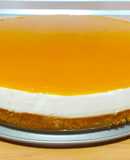 Tarta de queso, chocolate blanco y mango😋