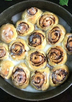 A picture of Pizza Dough Cinnamon Rolls.