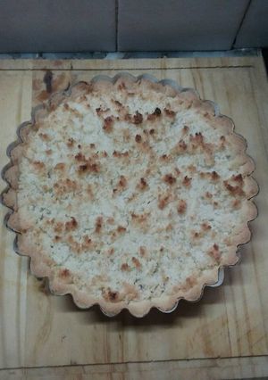 Una foto de Tarta de coco y dulce de leche