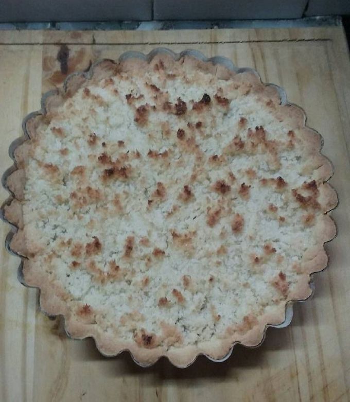 Una foto de Tarta de coco y dulce de leche