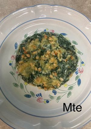 Foto principal de Espinacas a la crema con piñones Mte