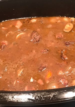 Une photo de Bœuf bourguignon à la mijoteuse