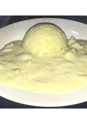 صورة لوصفة دجاج ستروغونوف والارز 🍚