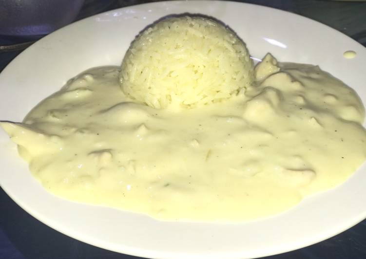 دجاج ستروغونوف والارز 🍚